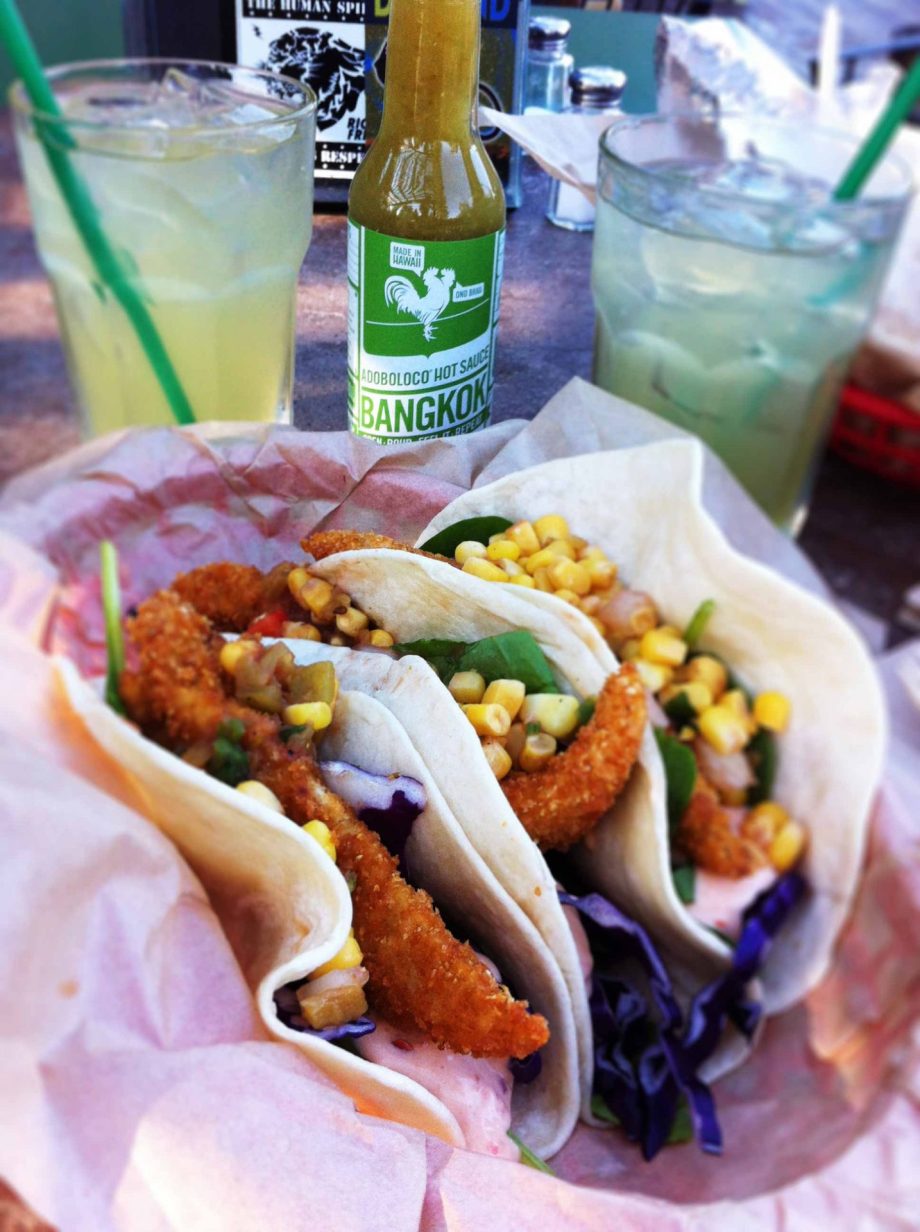Bangkok Thailand hot sauce margaritas fish tacos