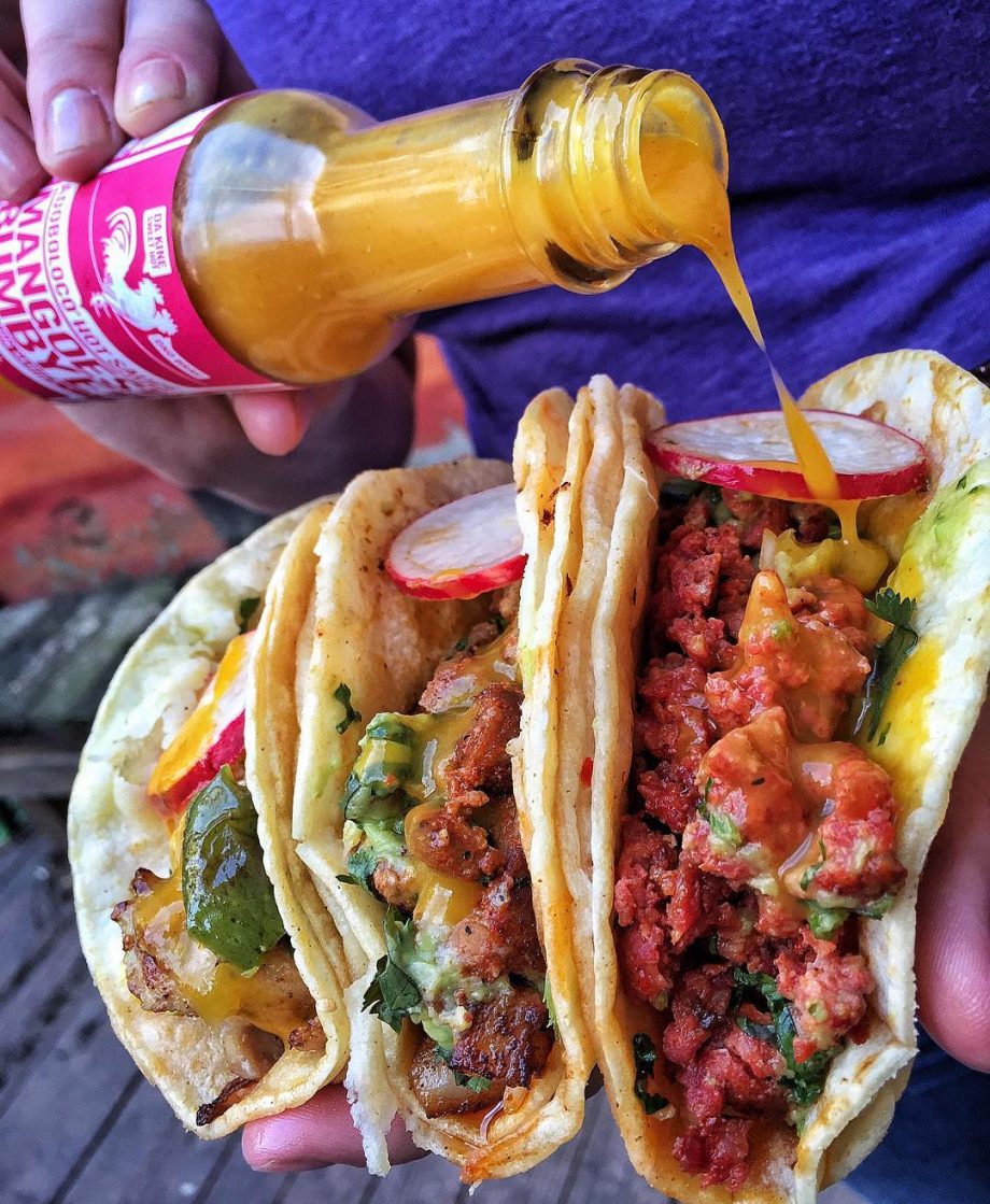 tres tacos everyday devourpower mangoes bumbye Adoboloco Mango Habanero Hot Sauce