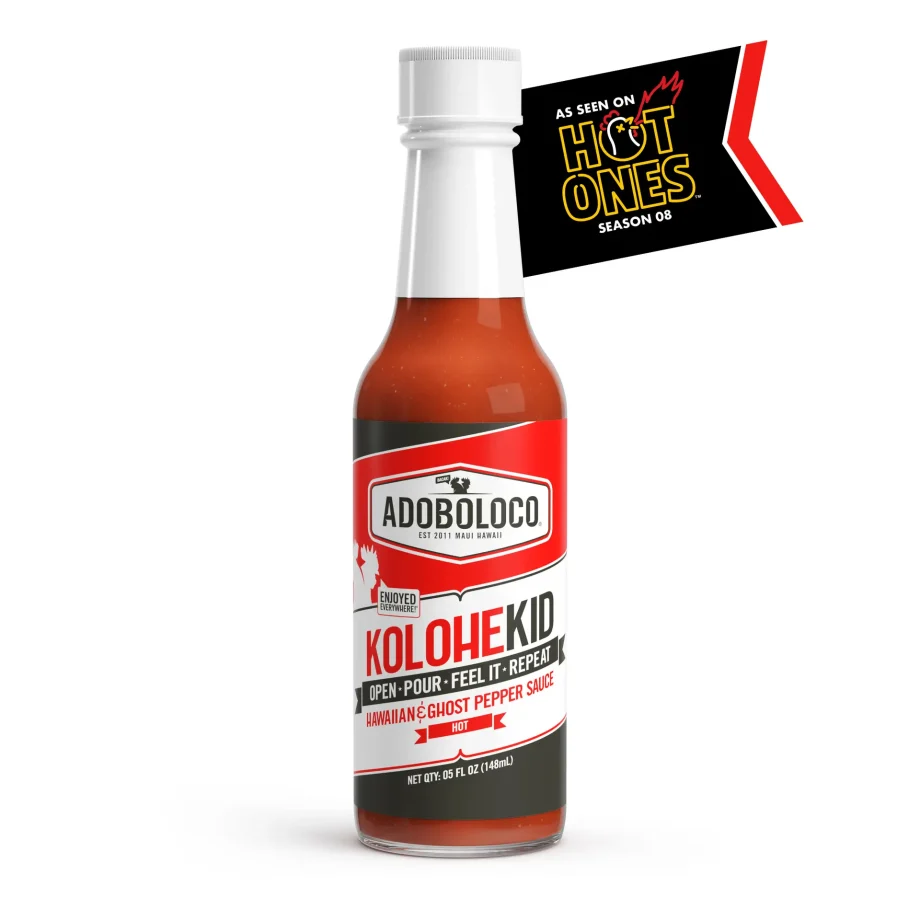 KoloheKid a bold, fiery blend of Ghost Peppers and Hawaiian Chili Peppers - As seen on HOT ONES season 8