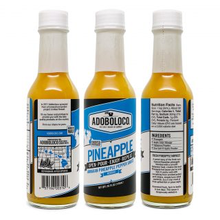 Adoboloco Fresh Hawaiian Pineapple Habanero Hot Sauce