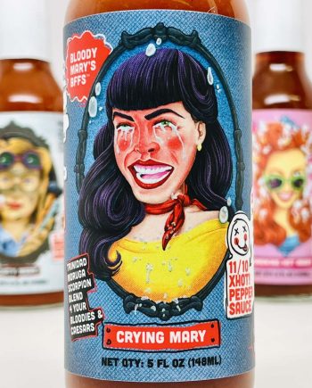 BLOODY MARY'S BFFs - Crying Mary hot sauce for your Bloody Mary, Caesars and Red or Dirty Beer!