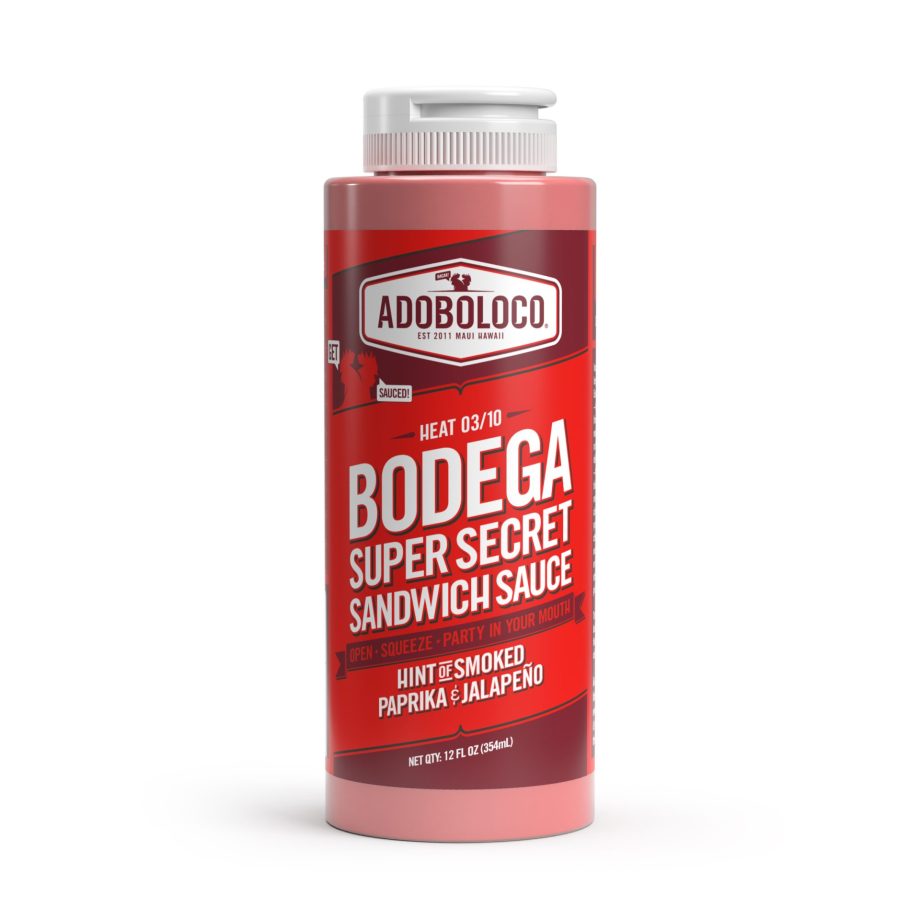Bodega Super Secret Sandwich Sauce front of bottle
